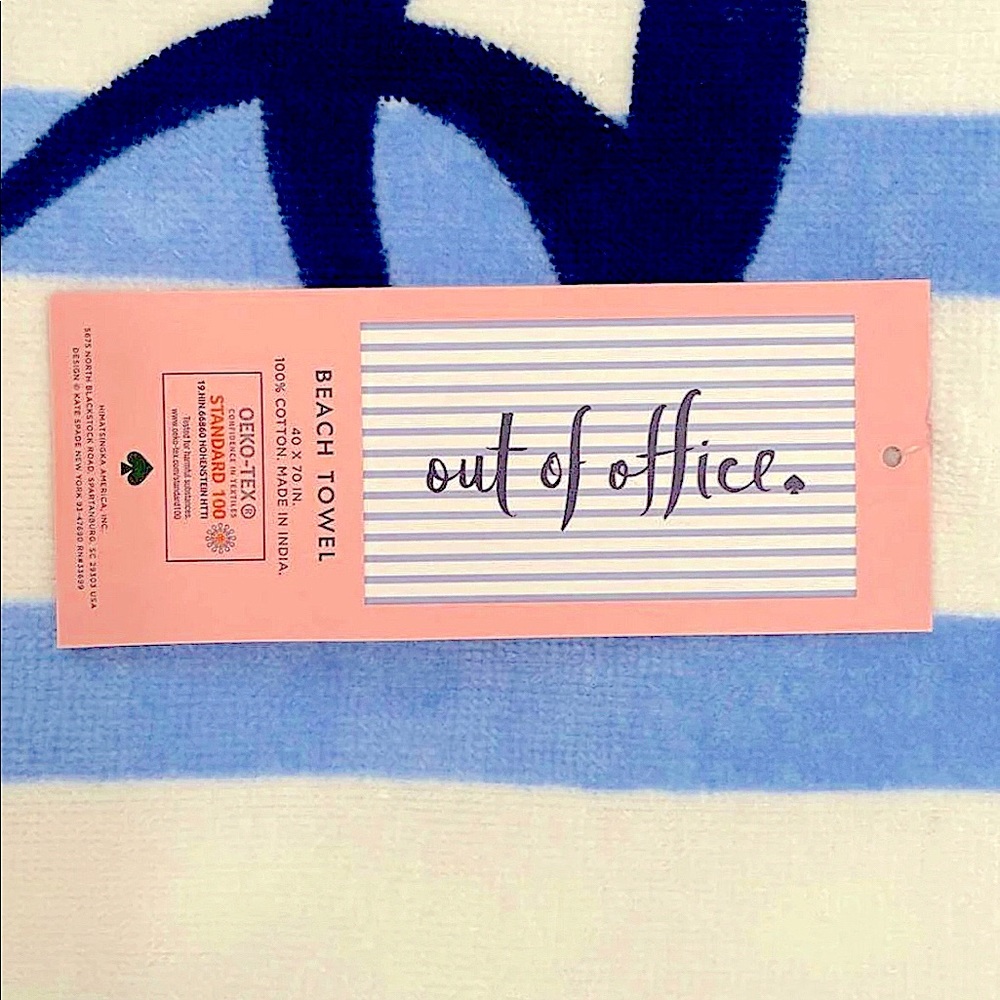NEW Kate Spade Out of Office beach towel